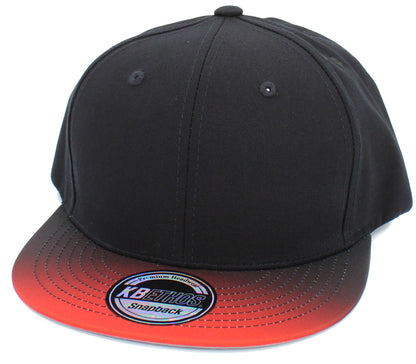 Ombre Snapback Blk-Red